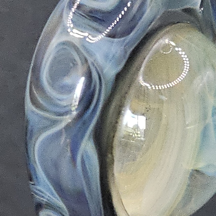 The Gilded Pinwheel of Solara — Lensed Floating Disc Pendant (Gold/Silver Fumed, Pinwheel Wrap)